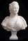 French Artist, Sculpture of Marie Antoinette, Late 18th Century, White Marble 1