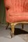 Victorian Scallop Shell Back Armchair on Gilt Legs, 1880s, Image 2