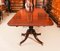 19th Century Regency Triple Pillar Dining Table and Chairs, 1830s, Set of 13 4