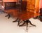 19th Century Regency Triple Pillar Dining Table and Chairs, 1830s, Set of 13 7