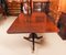 19th Century Regency Revival Triple Pillar Dining Table & Chairs, Set of 15 9