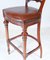 Victorian Revival Bar Stool in Leather Seat 7