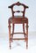 Victorian Revival Bar Stool in Leather Seat 2