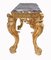 Baroque Italian Gilt Console Table in Breccia Marble, Image 10