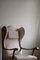 Modern Danish Wingback Chair in Oak & Wool in the style of Fritz Hansen, 1950s 8