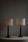 Lámparas de mesa danesas Art Déco atribuidas a Just Andersen en Diskometal 2288, años 20. Juego de 2, Imagen 13