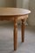 Mid-Century Modern Danish Round Dining Table in Oak with Two Extensions, 1960s 8