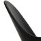 Silla Heart Cone de cuero clásico negro de Verner Panton, años 90, Imagen 11