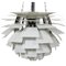 Lámpara de techo Artichoke blanca de Poul Henningsen, Imagen 1