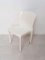 Weiße Selene Stühle von Vico Magistretti für Artemide, Italien, 1970er, 4er Set 1