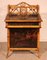 19th Century Secretary Davenport in Bamboo and Lacquer with Asian Decor 11