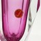 Jarrón vintage grande en rosa de cristal de Murano de Flavio Poli para Seguso, años 60, Imagen 6