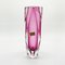 Jarrón vintage grande en rosa de cristal de Murano de Flavio Poli para Seguso, años 60, Imagen 2