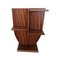 Walnut Magazine Rack, 1980s 2