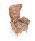 Vintage Floral Fabric Children Armchair with Wooden Legs, Italy, 1950s 5