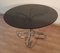 Mid-Century Italian Chrome and Steel Coffee Table with Round Smoked Glass Top, 1960s 9