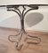 Mid-Century Italian Chrome and Steel Coffee Table with Round Smoked Glass Top, 1960s 8