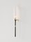Torca Sconce in Brushed Brass and Glass by Marine Breynaert, Image 1