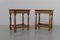 Tables de Chevet Modernes Brutalistes en Chêne, Danemark, 1960s, Set de 2 1