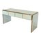Glass Console Table with Four Drawers, 1980s 1