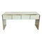 Glass Console Table with Four Drawers, 1980s 4