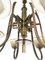 Vintage Six-Arm Brass and Brown Blown Glass Chandelier attributed to Paolo Buffa, 1930s 5
