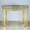 Vintage Golden Coffee Tables, Italy, 1970s, Set of 3 6