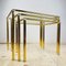 Vintage Golden Coffee Tables, Italy, 1970s, Set of 3 11