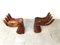 Sculpted Teak Hand Chairs, 1970s, Set of 2 1