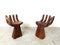 Sculpted Teak Hand Chairs, 1970s, Set of 2 5