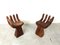 Sculpted Teak Hand Chairs, 1970s, Set of 2 2