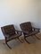 Norwegian Easy Chairs in Leather by Jon Hjortdal for Velledalen, 1960s, Set of 2 23