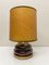 Mid-Century Modern Double Bubble Brown Glass Table Lamp, Italy, 1970s 5