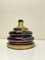 Mid-Century Modern Double Bubble Brown Glass Table Lamp, Italy, 1970s, Image 7