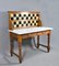Edwardian Tile Back Marble Top Washstand in Birch, 1890s 2