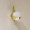 Opaline and Brass Wall Lights, Set of 2, Image 3