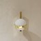 Opaline and Brass Wall Lights, Set of 2, Image 2