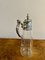 Antique Victorian Glass and Silver Plated Claret Jug, 1880 3
