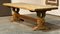 Large French Bleached Oak Farmhouse Dining Table, 1925 24