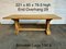 French Bleached Oak Farmhouse Dining Table, 1925 15