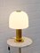 Brass and Glass Mushroom Table Lamp from Glashutte Limburg 4