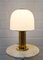 Brass and Glass Mushroom Table Lamp from Glashutte Limburg 2
