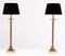 High Classic Brass Table Lamps, Germany, 1978, Set of 2 1