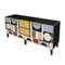 Italian Sideboard in Colored Glass, 1950s 2
