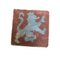 19th Century Spanish Tiles with Lion, Set of 2 2