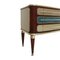 Italian Sideboard in Wood with Colored Glass, 1950s 9