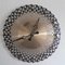 Vintage Round Wall Clock with Openwork Metal Dial from Weimar, 1970s 1