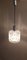 Vintage Deckenlampe mit Lampenschirm aus transparenten Kunststoffplatten mit silberfarbener Kunststoffhalterung, 1970er 3
