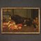 Flämischer Künstler, Stillleben mit Hunden, 1660, Öl auf Leinwand, gerahmt 1