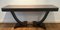 French Art Deco Console Table in Rosewood and Black Lacquer, 1920s 1